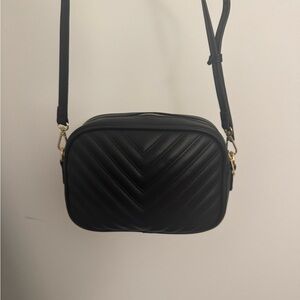 Black Quilted Crossbody Bag